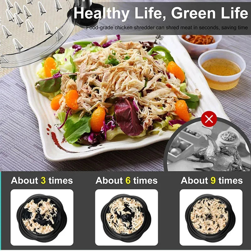 Chicken Chopper Chicken Chopper with Transparent Dsplay Cover Non-slip Base Suitable for Dishwasher Meat Shredder