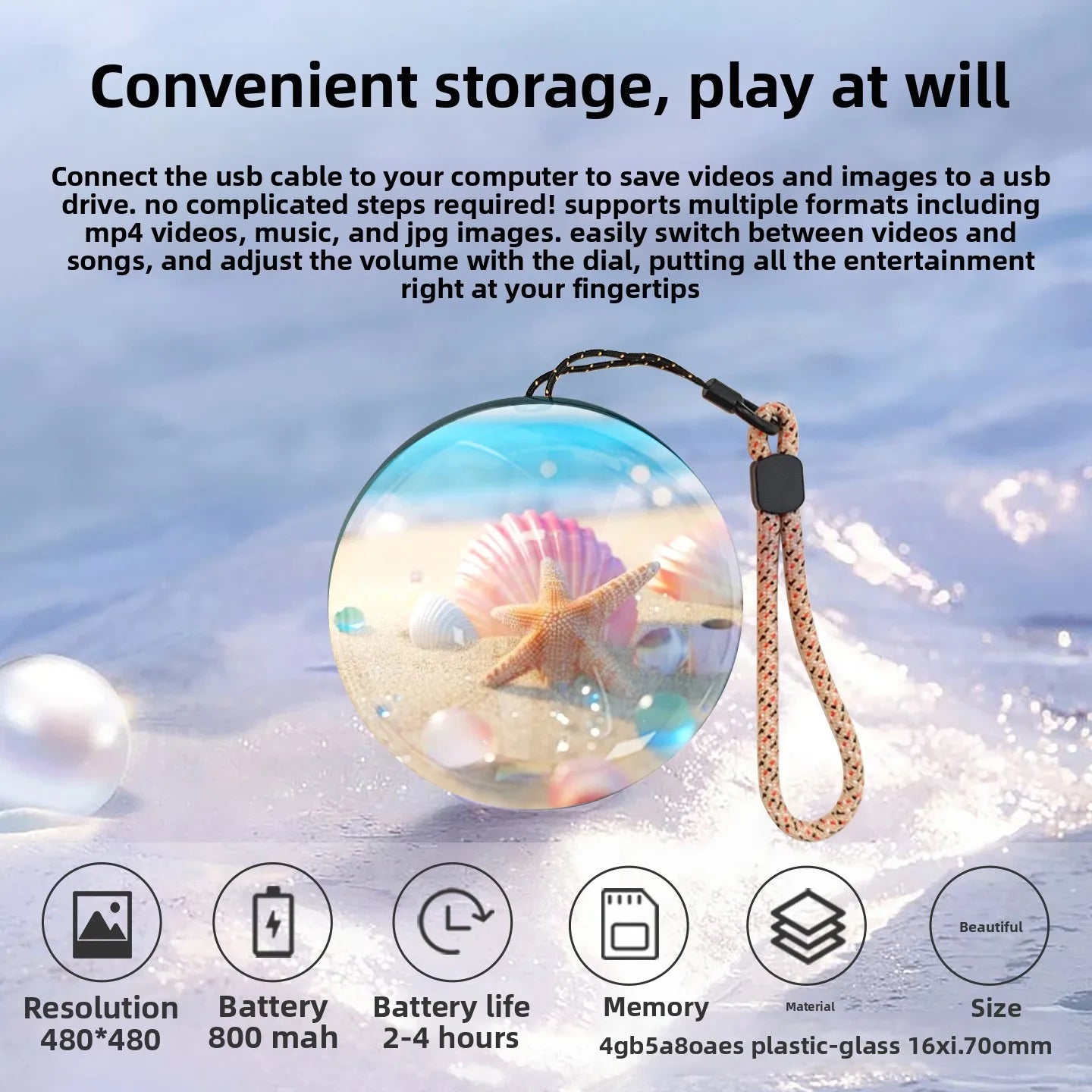 DIY Custom Photo Video Player 3D Smart LED Crystal Ball Display Basic&WiFi Version Unique Home Decor Gift Birthday Holiday Prese