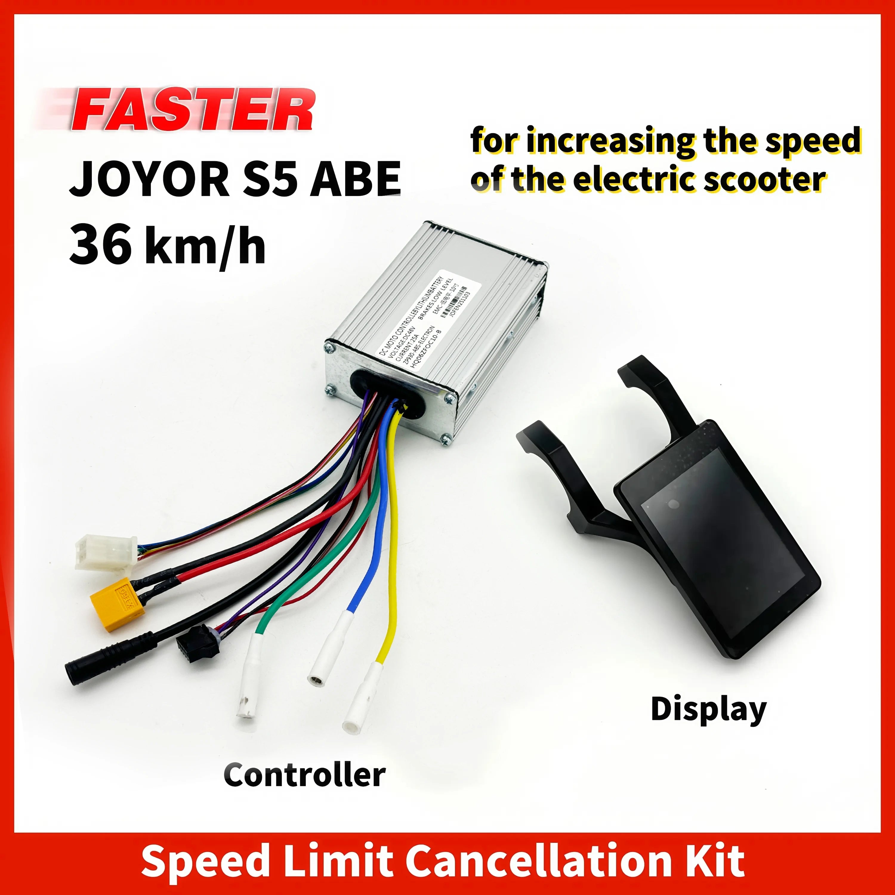 JOYOR S5 ABE Speed Unlock Kit for Increasing Electric Scooter Speed (Includes Controller & Display)