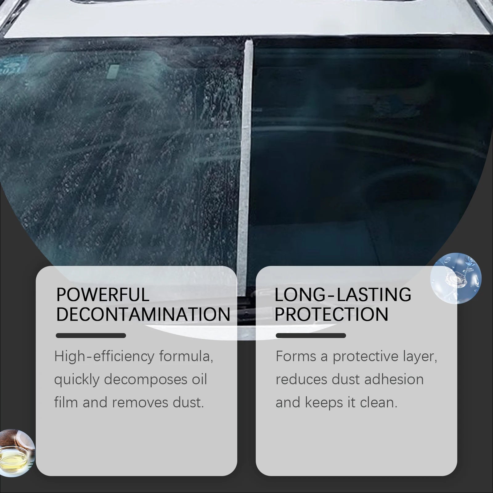 Nano Coating Car Brush, Waterproof Windshield Cleaner Tool, Streak-Free Auto Glass Scrubber, Detailing Brush For Car Windows Car