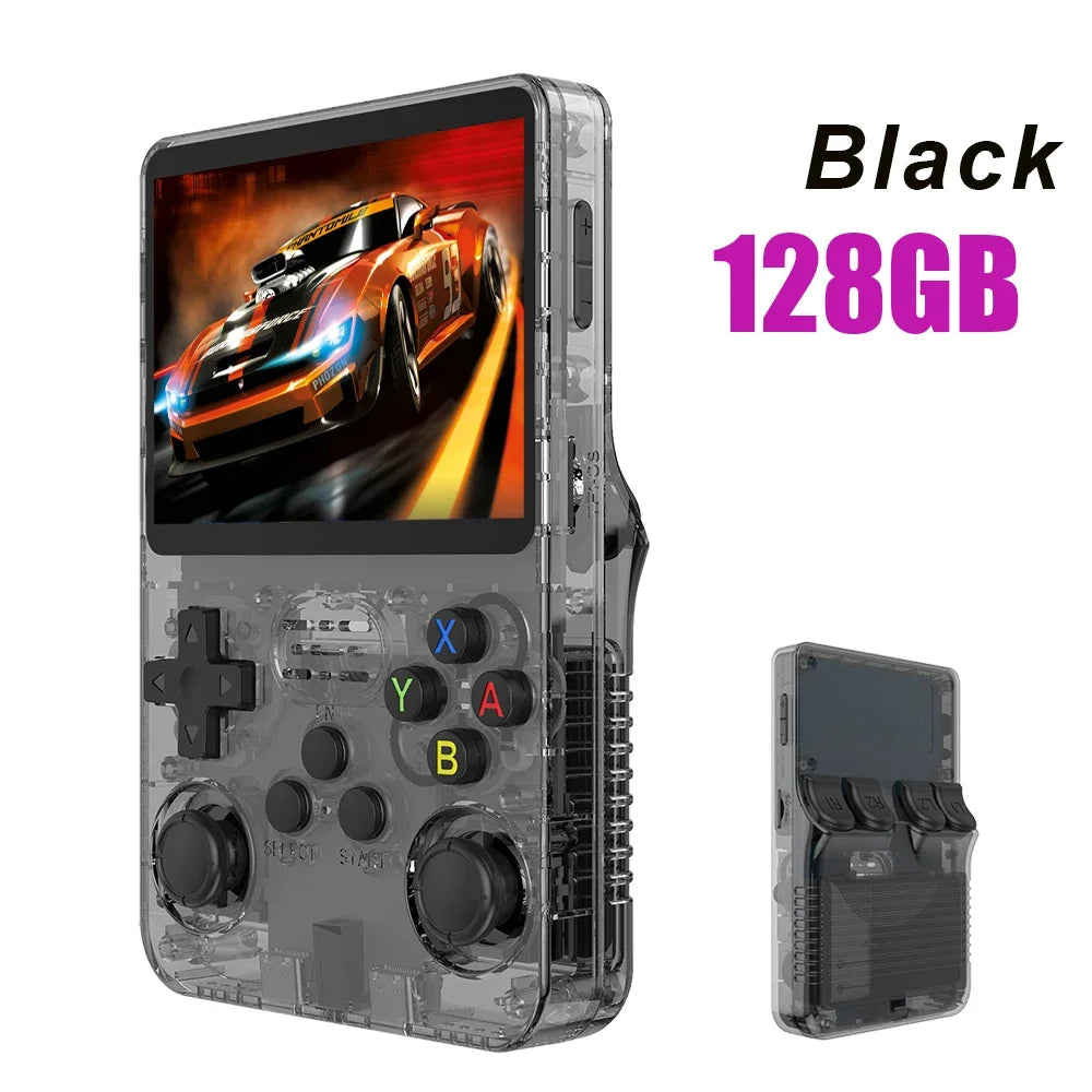 R36 Retro Handheld Video Game Console Linux System 3.5 Inch IPS Screen Portable Pocket Video Player 64G 128GB Games Boy Gift