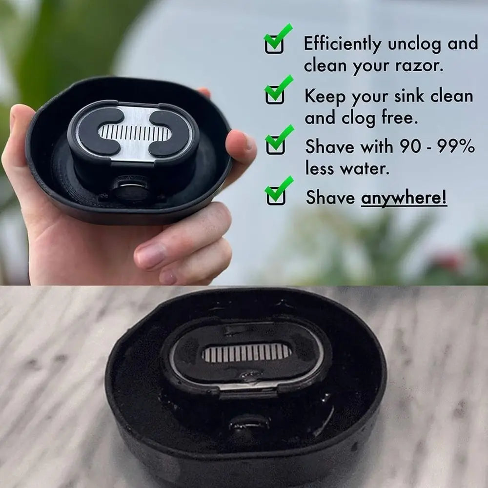 Razor Rinser Cleaner Cleans Blades No Electricity Required Shaver Rinse Stand for Most Head Razors for Men