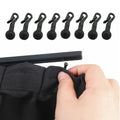 100pcs Car RV Accessories Boat Plastic Curtain Track Hooks Runner Fit for Camper Van Motorhome Caravan Boat Hook Up Durable Tool