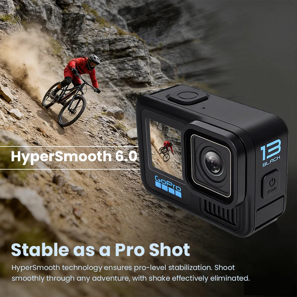 GoPro HERO 13 Black Action Camera HyperSmooth6.0 5.3K 60fps Video 27MP Go Pro13 helmet Vlog Sport Camera