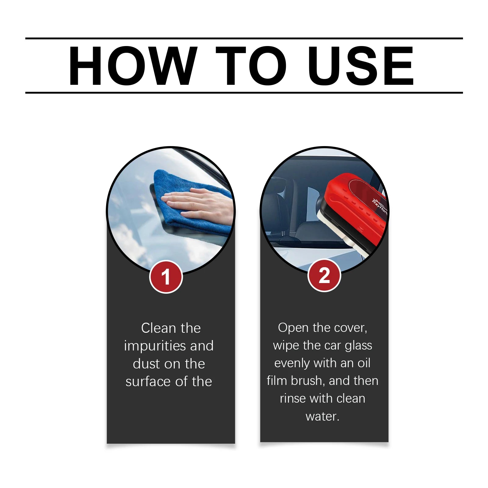 Nano Coating Car Brush, Waterproof Windshield Cleaner Tool, Streak-Free Auto Glass Scrubber, Detailing Brush For Car Windows Car