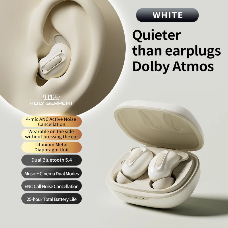 Xiaoyou In-Ear Bluetooth Headphones with Active Noise Cancellation, Specialized for Sleep