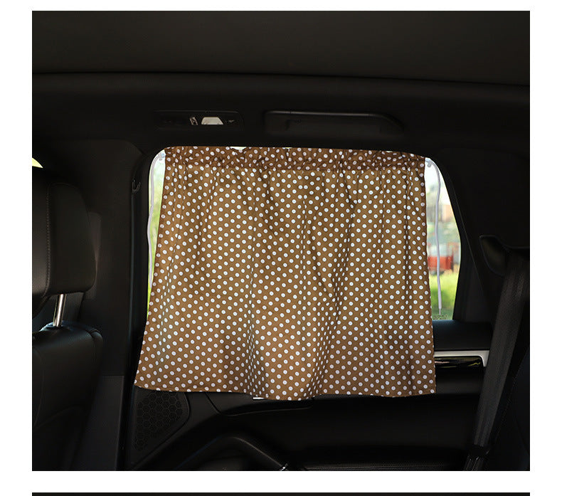 2pcs Suction cup Curtain Car Window Sunshade Cover Cartoon Universal Side Window Sunshade UV Protection For Kid Baby Children