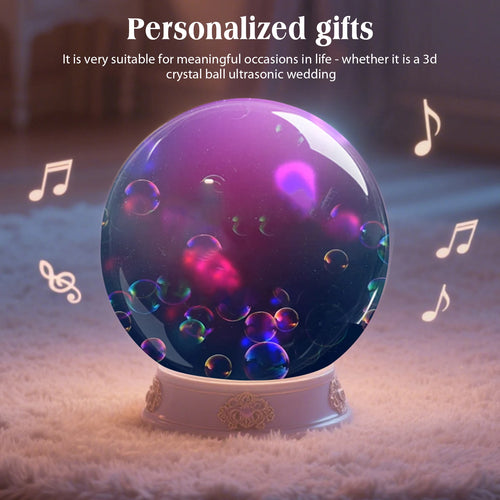 3D Video Crystal Ball with Stand Memory Sphere Lamp Upload Videos & Photos Memory Orb Lamp Gift for Birthday Wedding ﻿Xmas